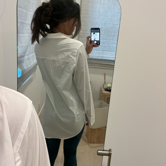 Athleta white long sleeve button-up - Picture 5 of 6
